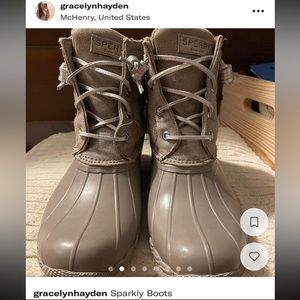 Sparkly Sperry Duck Boots